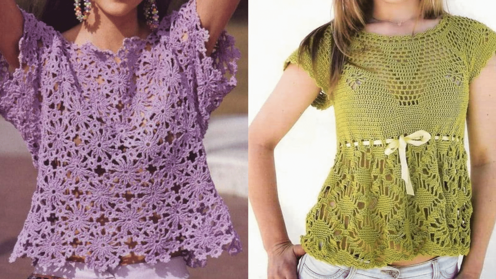 Lindas Blusas de Crochê para o Verão com Gráficos Parte 3