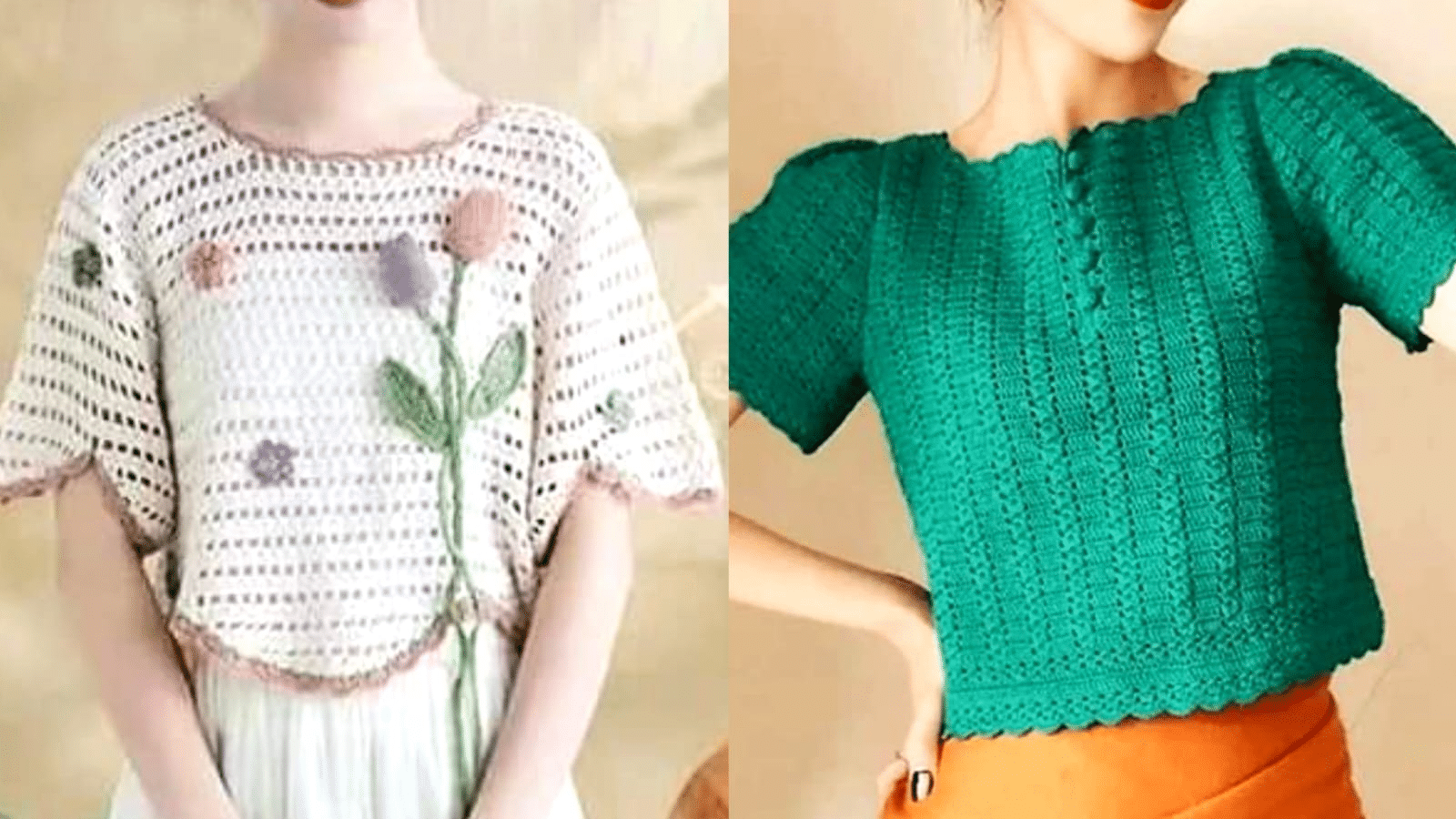 Moda Crochê: Blusas de Crochê Feminina com Gráficos para Baixar! Parte 3