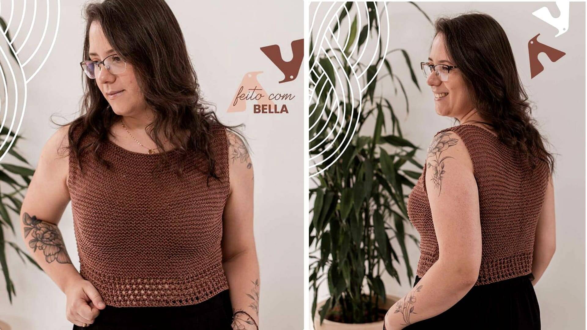 Blusa de Tricô Marrom: Super Fácil de fazer! Veja agora!