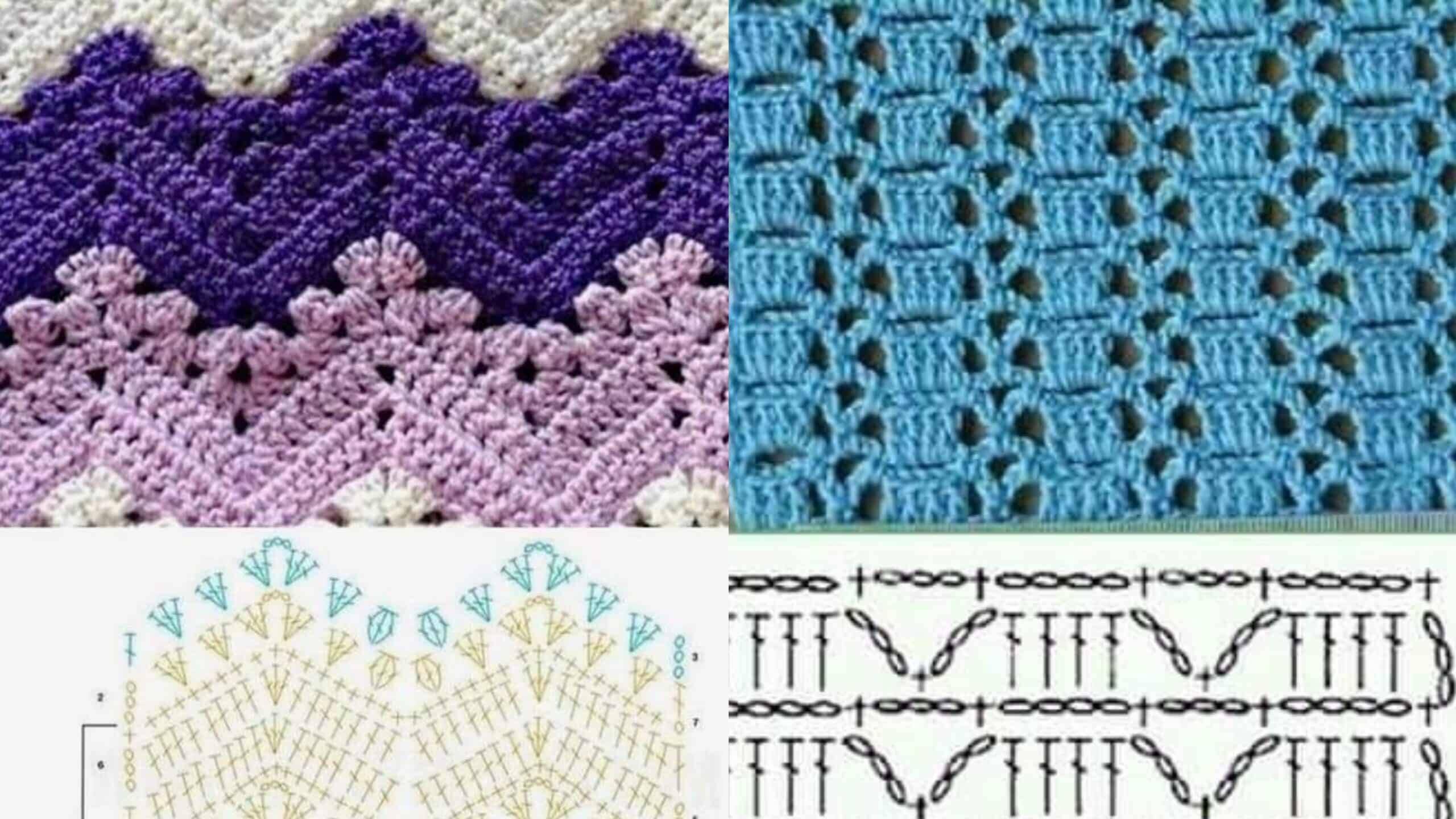 Pontos de Crochê com Gráficos: 15 Ideias para o Começar Seu Projeto Parte 1