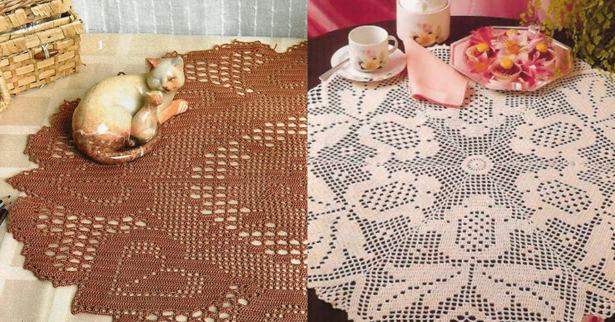 Centros de Mesa em Crochê Belíssimo Com Gráficos Grátis Pt 1