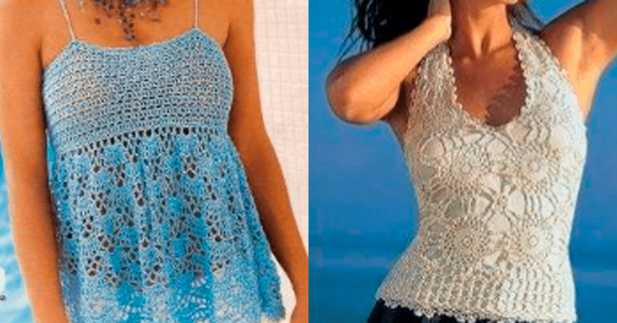 Blusas de Crochê para o Verão 2024 – 30 Modelos Simples Pt 6