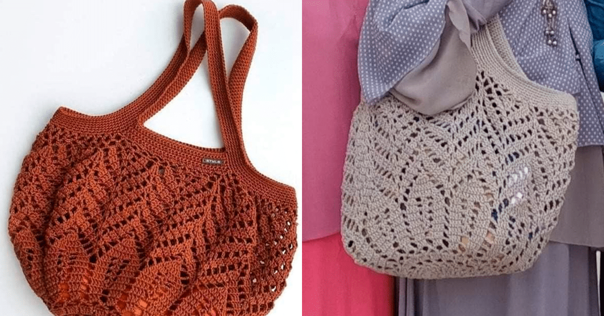 Bolsas de Crochê com Fio Náutico – 7 Idéias Fáceis com Gráfico e 1 Passo a Passo