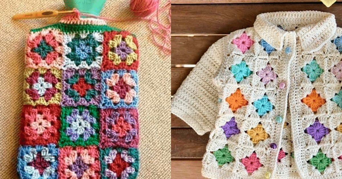 Diy – Faça Fácil com Quadradinhos de Crochê – Granny Squares Pt 1