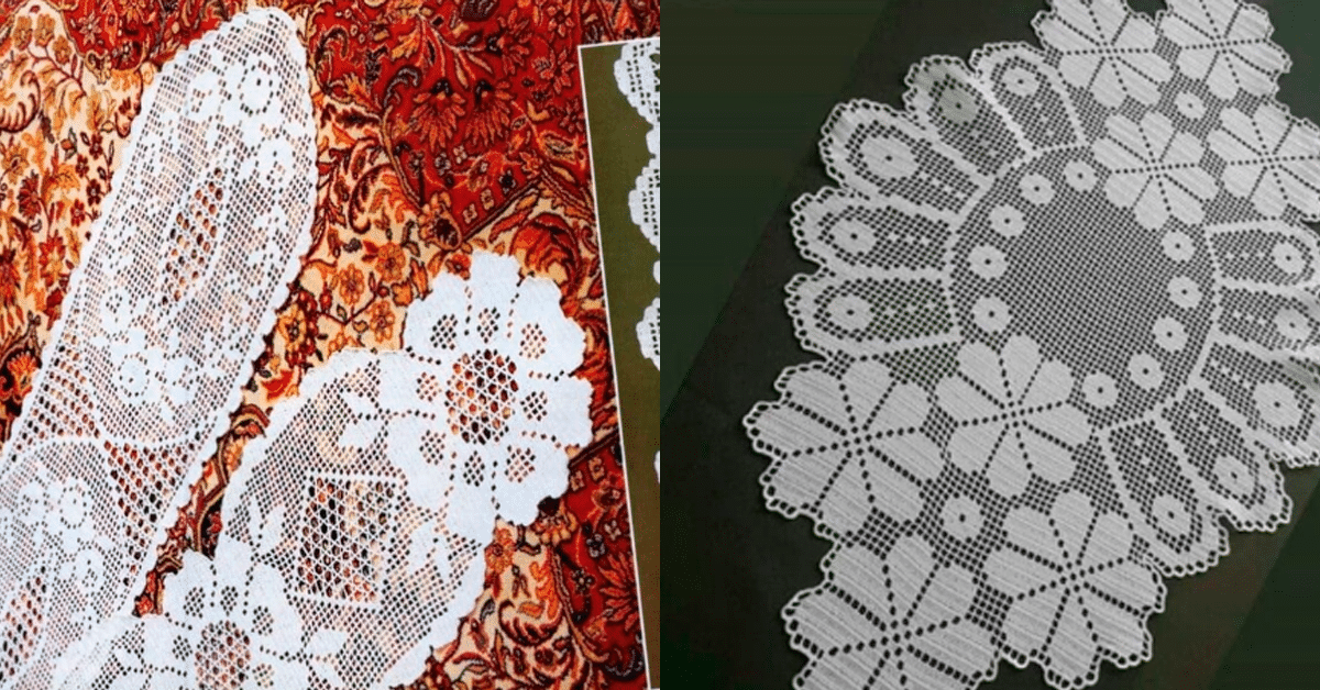 Crochê Filé: Obras de Arte para Sua Mesa com Graficos pt 1