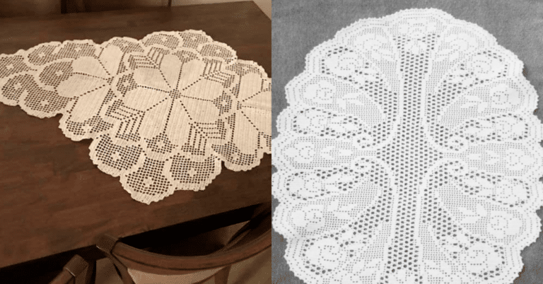 Obras de Arte Crochê Filé