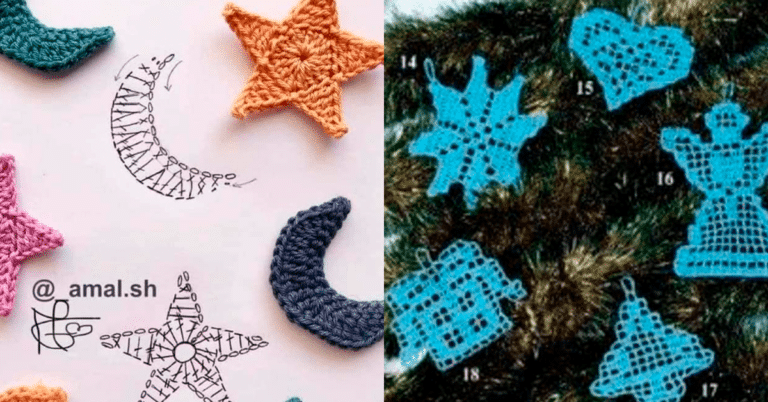 Árvore de Natal Especial: Decore com Estes Enfeites de Crochê Exclusivos