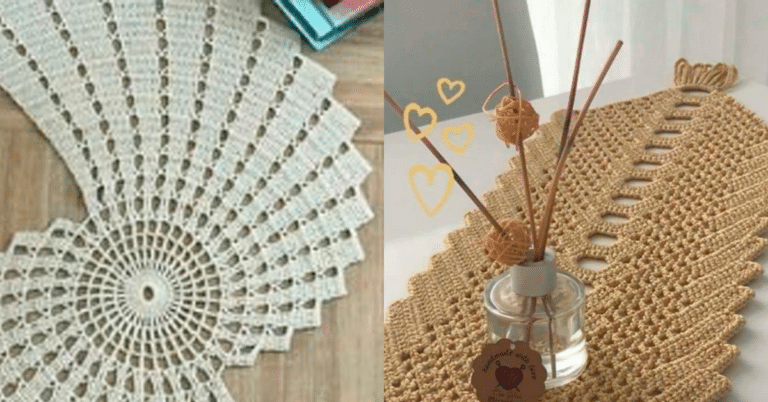 VEJA Esses Lindos e Encantadores Caminhos de Mesa em Crochê
