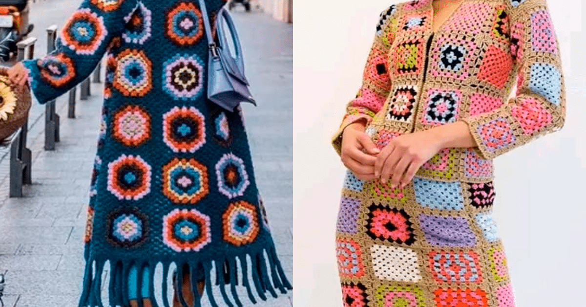Moda com Quadradinhos – Granny Squares: 28 Ideias Incriveis para Você Copiar Pt 1