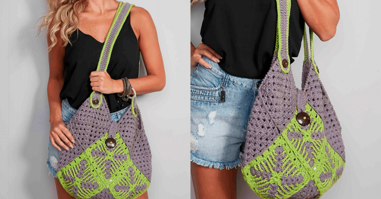 Bolsa em Crochê Greenery