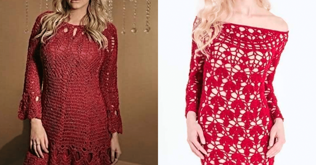 Seduzindo com Estilo: Como Destacar-se com Vestidos de Crochê Vermelhos Maravilhosos