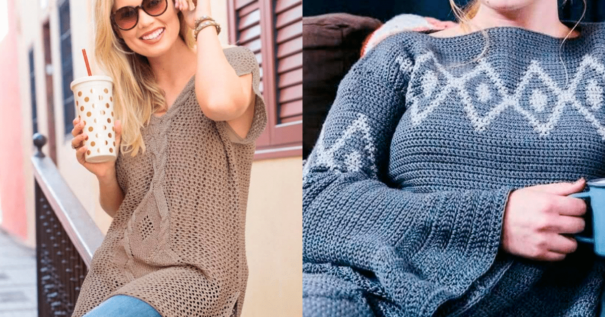 Tunicas em Croche com Lindos Estilos : Copie Nossos Graficos Pt 2