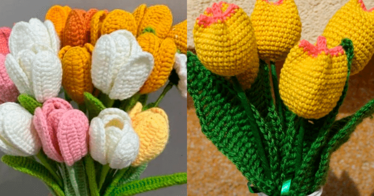 Tulipa em Crochê