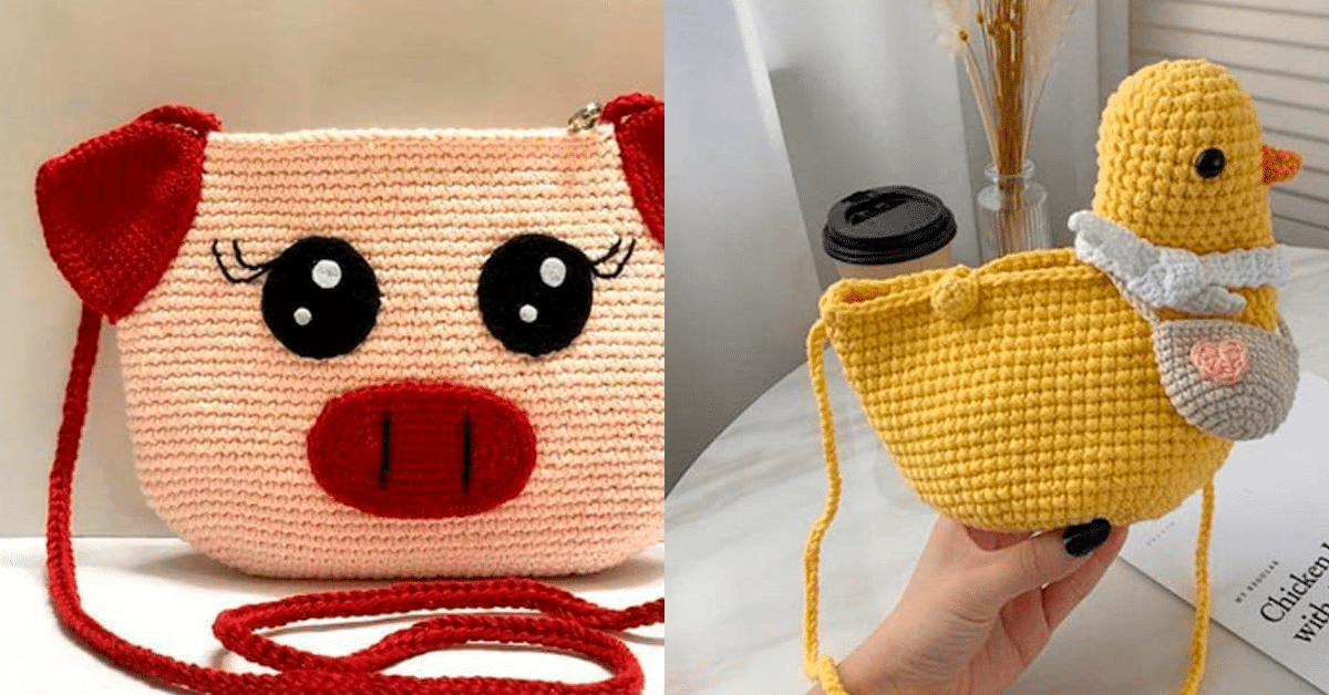 Bolsinhas de Crochê Infantil: Ideias Encantadoras pt 2
