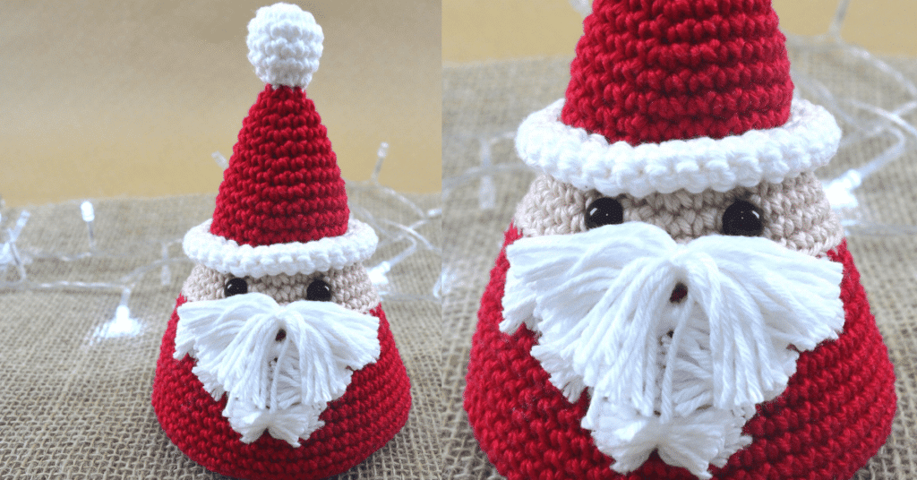 Amigurumi de papai Noel em crochê: Passo a passo