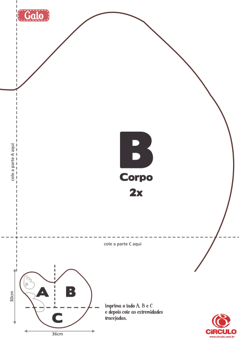 Como fazer Galo Patchwork
