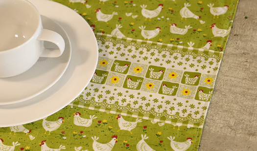 Jogo Americano Patchwork Galinhas