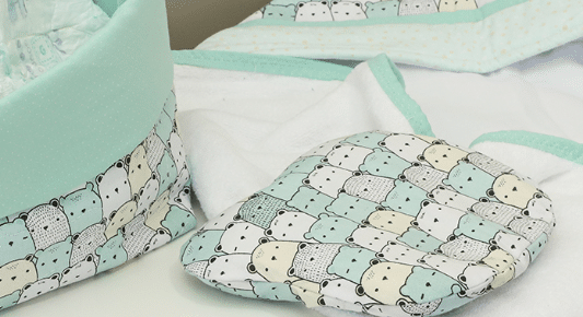 Kit Banho Bebê Patchwork