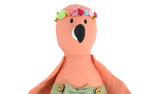 Flamingo Patchwork Chica: Passo a Passo com Gráfico