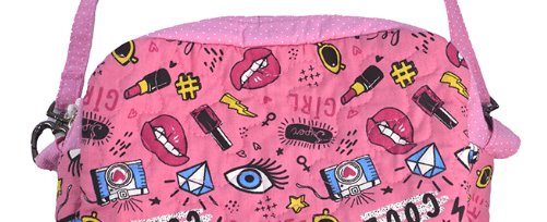 Frasqueira Patchwork Com Alça: Com gráfico