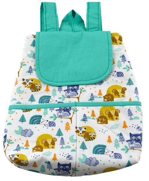 Mochila Patchwork Infantil Animais Dorminhocos
