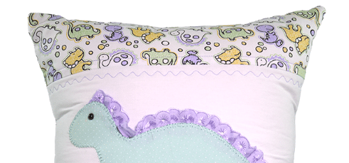 Almofadas Patchwork Dino