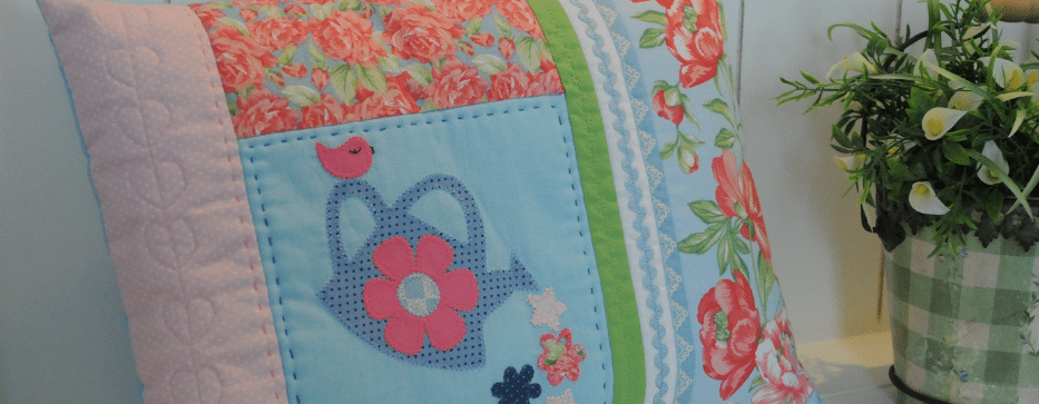 Almofada Regador Patchwork – Com Gráfico