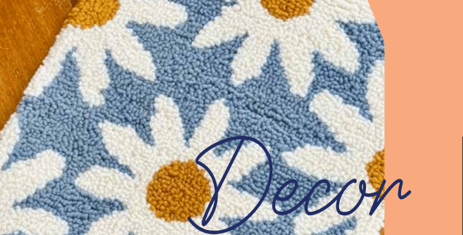 Tapete Punch Needle Camomila: A nova Moda Decor