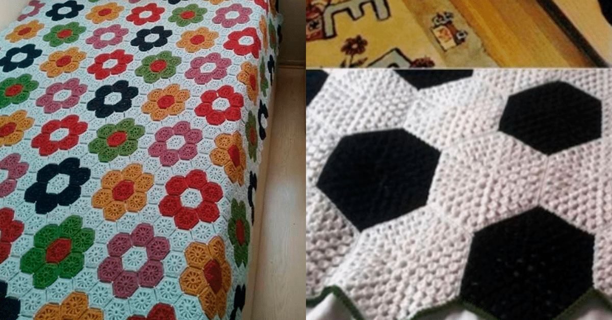 Como Fazer Tapete Hexágono e Lindas Inspirações com Gráficos