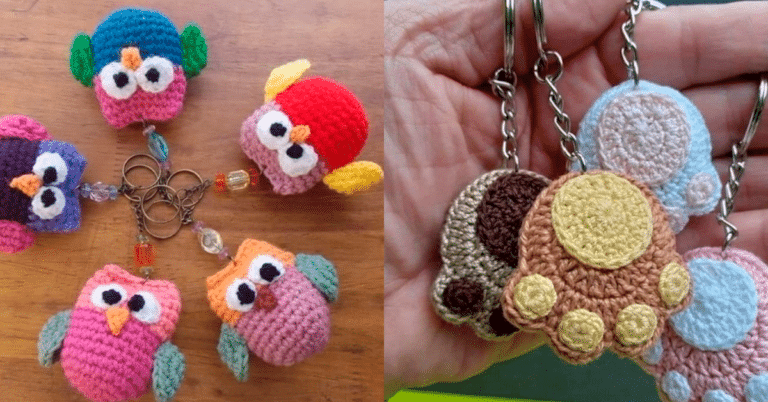 21 Chaveiros em Crochê: Inspirações para Presentear ou Vender