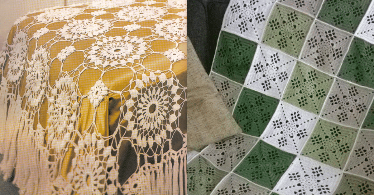 Artesanato para Vender: Colchas e Mantas em Crochê com Gráfico