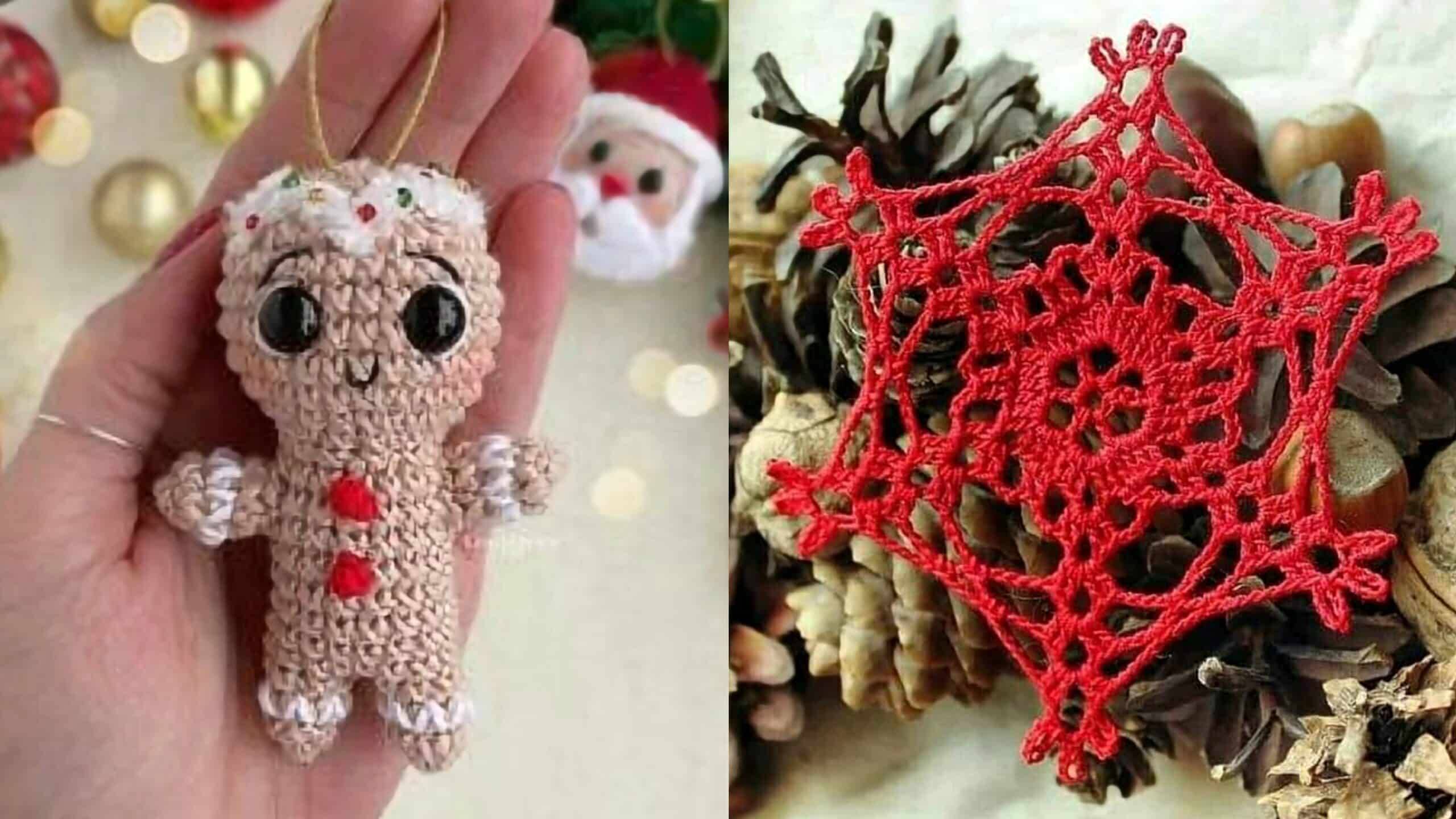 Encantos Artesanais: Enfeites de Crochê para Árvores de Natal