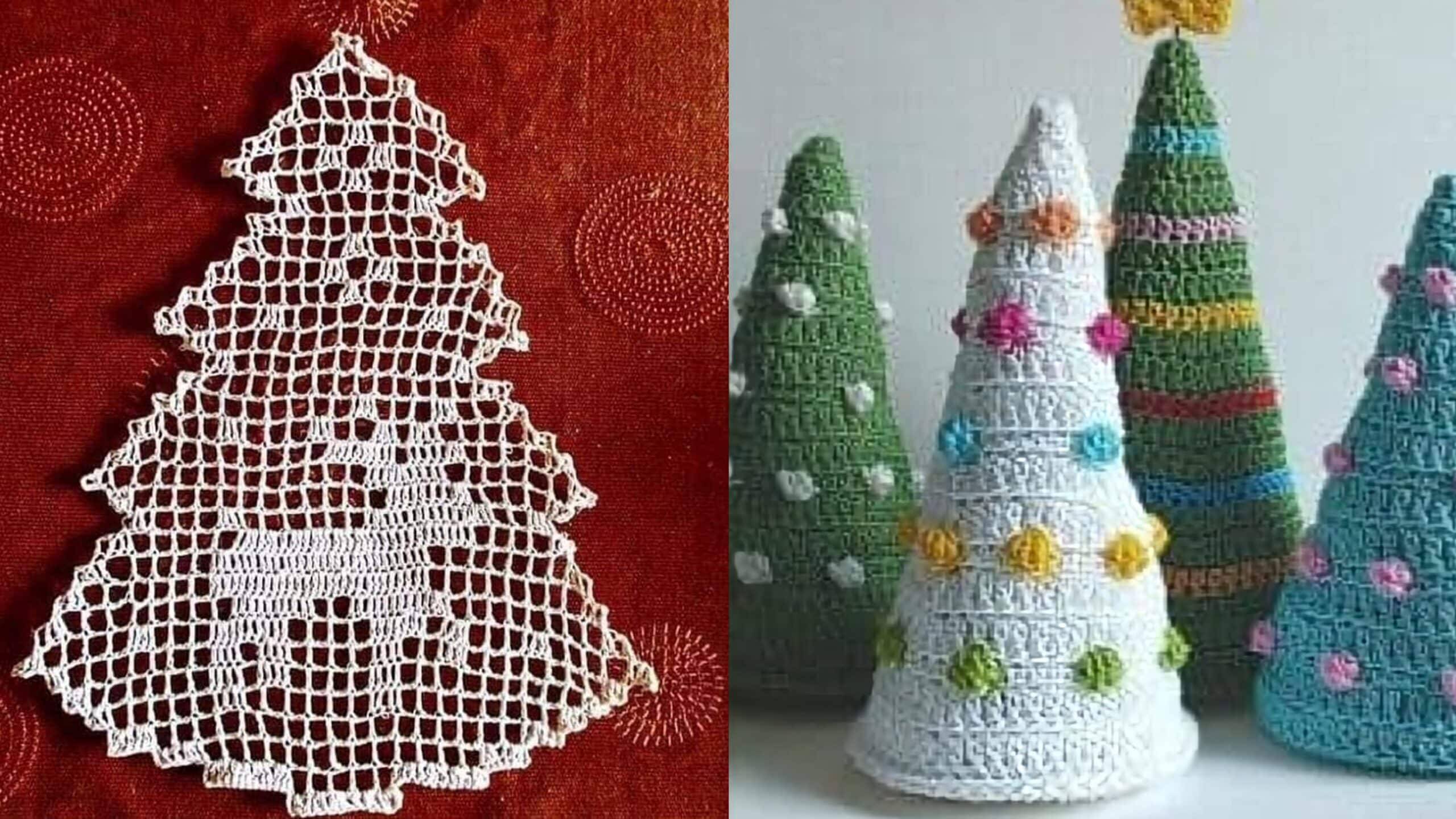 Árvores de Natal em Crochê: Encanto Artesanal