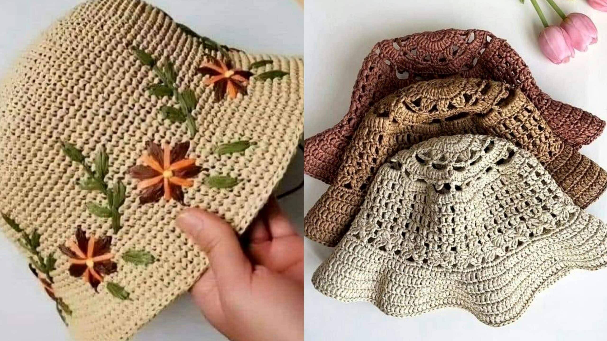 Bucket Hat – Chapéis de Crochê Fáceis com  Receita e Gráficos