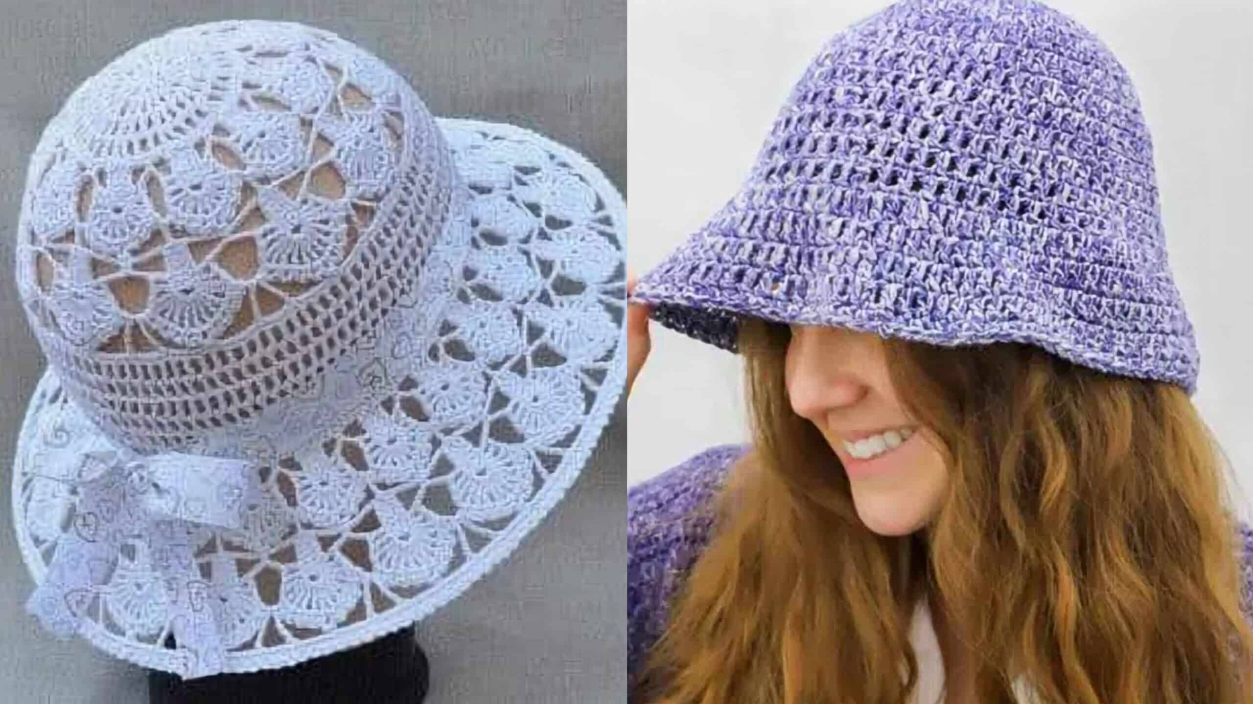 Lindos Chapéus de Crochê com Gráficos Fáceis de Seguir