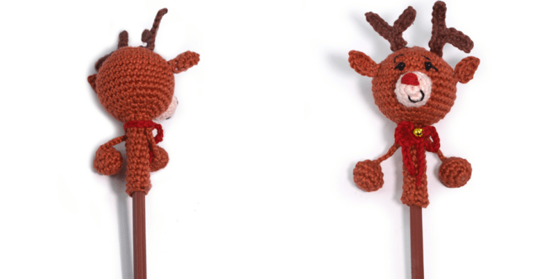 Amigurumi de Crochê Ponteira Rena Passo a Passo Simples