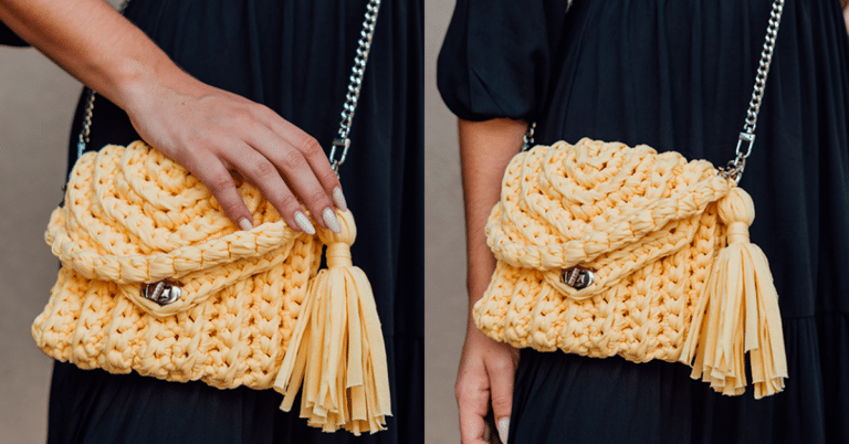 A Mais Linda Bolsa em Crochê Renata com Gráficos para Copiar