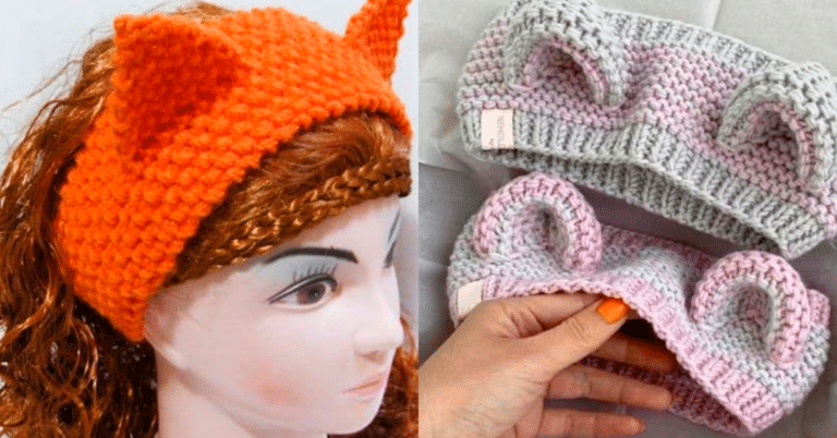 Tiara de Gatinho em Crochê Super Bonitinha com Gráficos e Passo a Passo