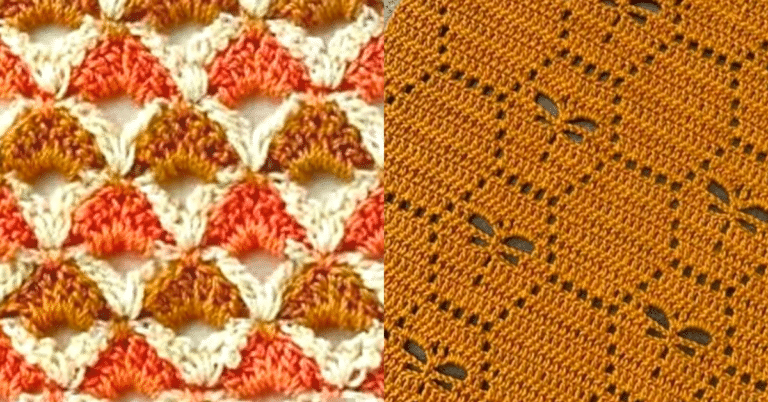 Pontos de Crochê Variados com Amostras e Gráficos Detalhados