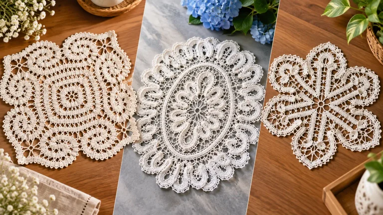 Renda de Bruges em Crochê: Como Escolher o Fio Ideal, Gráficos e Orientações Técnicas