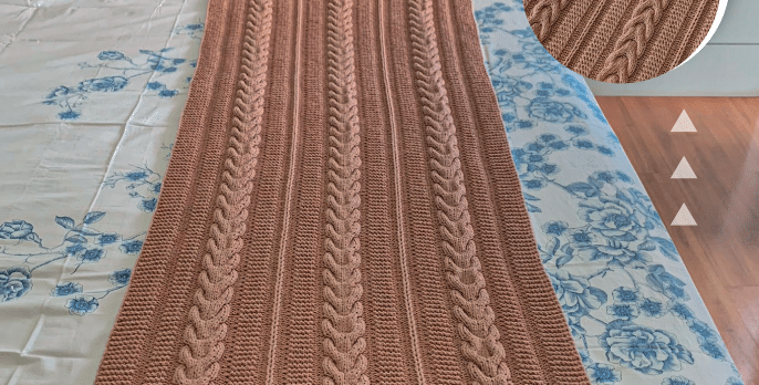 Peseira de Tricô Bege: Perfeita para Sua casa