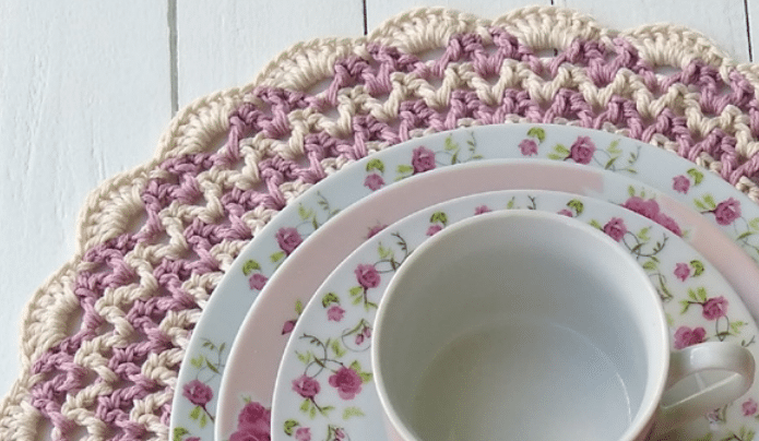 Sousplat de Crochê Tulipa: Uma delicadeza em Arte
