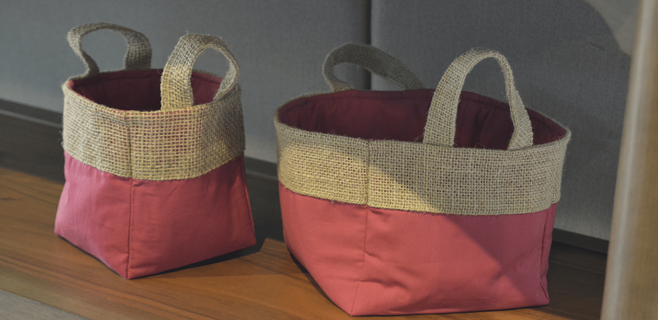 Patchwork: Cestos Organizadores em Cores Vibrantes