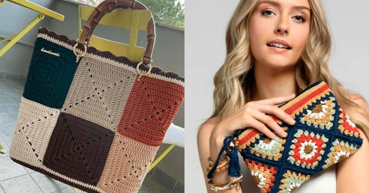 Bolsas de Crochê Atemporais: 40 Modelos Clássicos que São Sempre Tendência