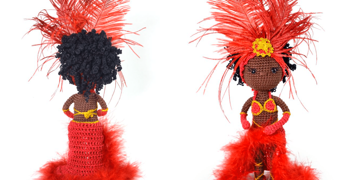 Amigurumi Destaque de Carnaval Iza Passo a Passo da Receita