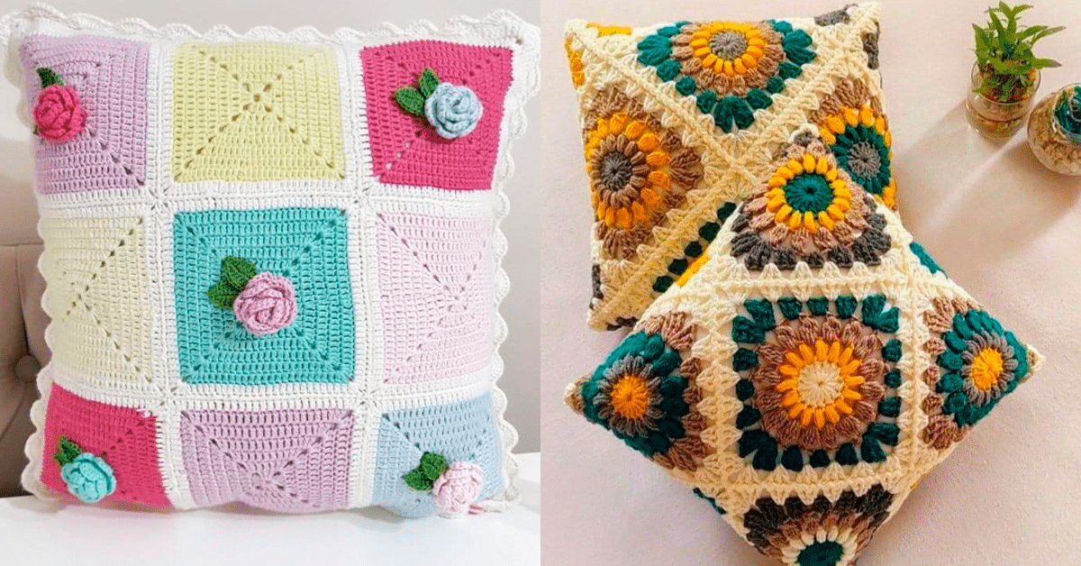Quadradinhos da Vovó Enfeitam de Forma Fácil – 17 Ideias Fantásticas