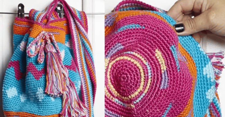Bolsa Rosa em Crochê: Fácil de fazer