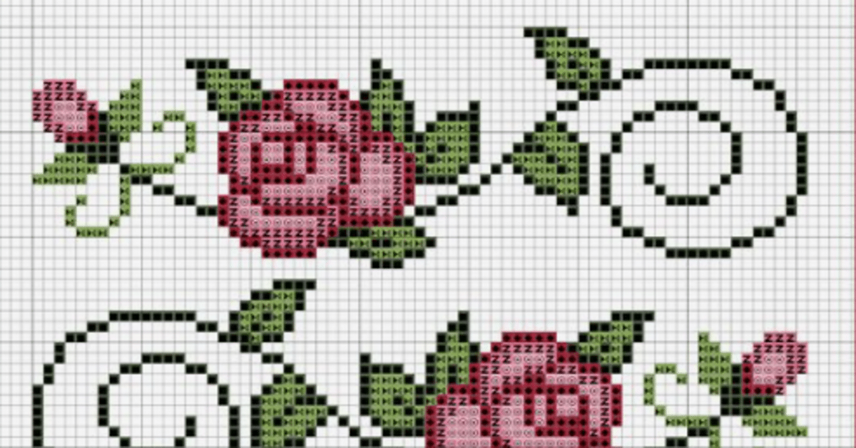 Bordado com Flores de Canto em Ponto Cruz: Guia com Gráficos