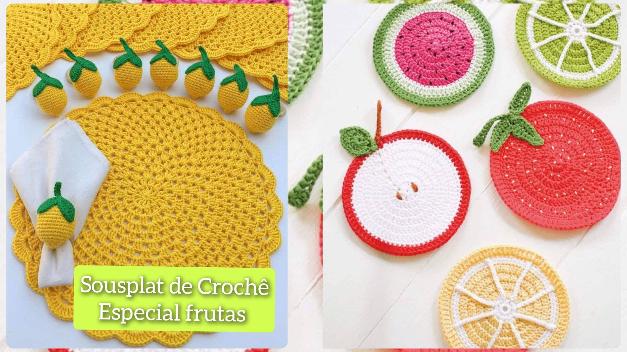Mesa Posta Especial: Sousplat de Crochê Frutas – Veja 20 Ideias Criativas para Compor Sua Mesa