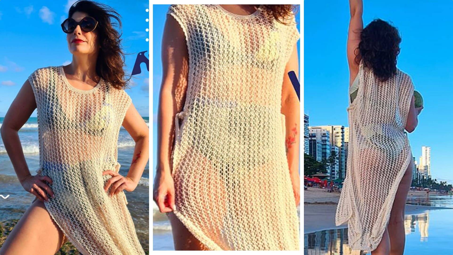 Crie Sua Própria Saída de Praia de Crochê: Tutorial Fácil e Personalizado!